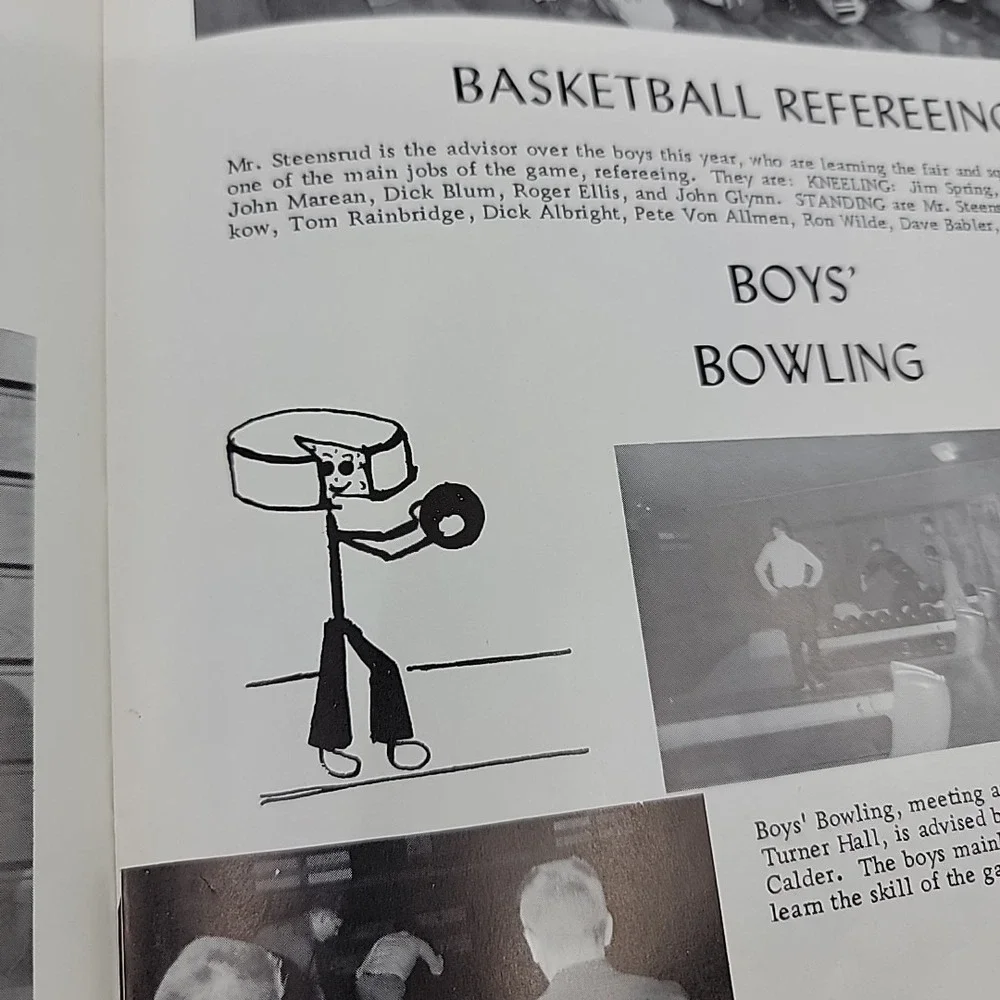 1960 Yearbook Monroe High School Wisconsin WI - M Book - Many Signatures